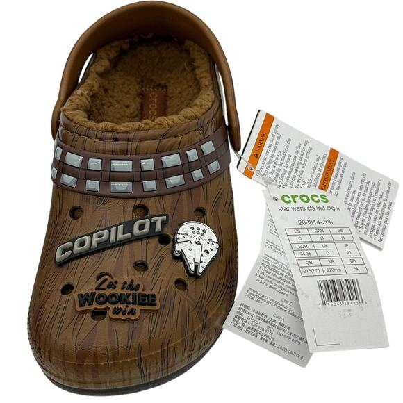 RETAIL $75 Crocs x Starwars Chewbacca Lined Clogs *BRAND NEW WITH TAGS* - Picture 4 of 7